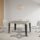  Tavolo Allungabile 140-244x90x77 cm Flame Premium Cashmere Telaio Antracite