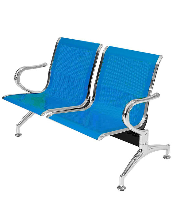 prezzo Banc de salle d'attente 2 places en acier bleu