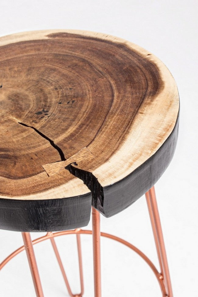 Sgabello Bar Rakel Rame in Legno