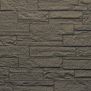 Set 12 Pannelli Decorativi Area 8,6 mq 120x60x2,5 cm Rivestimento Murale Effetto Mattoni in Pietra 3D in PU Grigio Ardesia