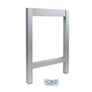 Gambe Laterali per Panca per Spogliatoi Alluminio Anodizzato Opaco 3 Pezzi Emuca