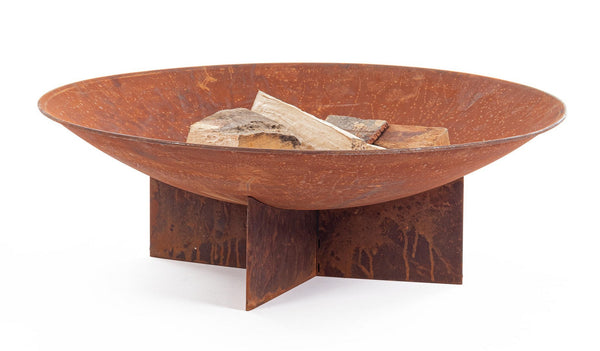 online Braciere da Giardino Ø73x24 cm in Acciaio Nebraska Ruggine