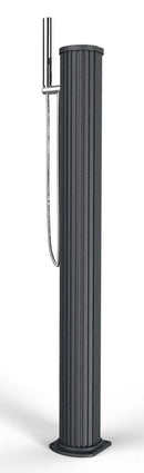 Doccia Solare da Esterno Giardino 20L Miscelatore e Doccetta Mobile Arkema Jolly Go Bianco Crema