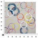 Dipinto su Tela Floating Circles 80x3x80 cm in Legno e Canvas