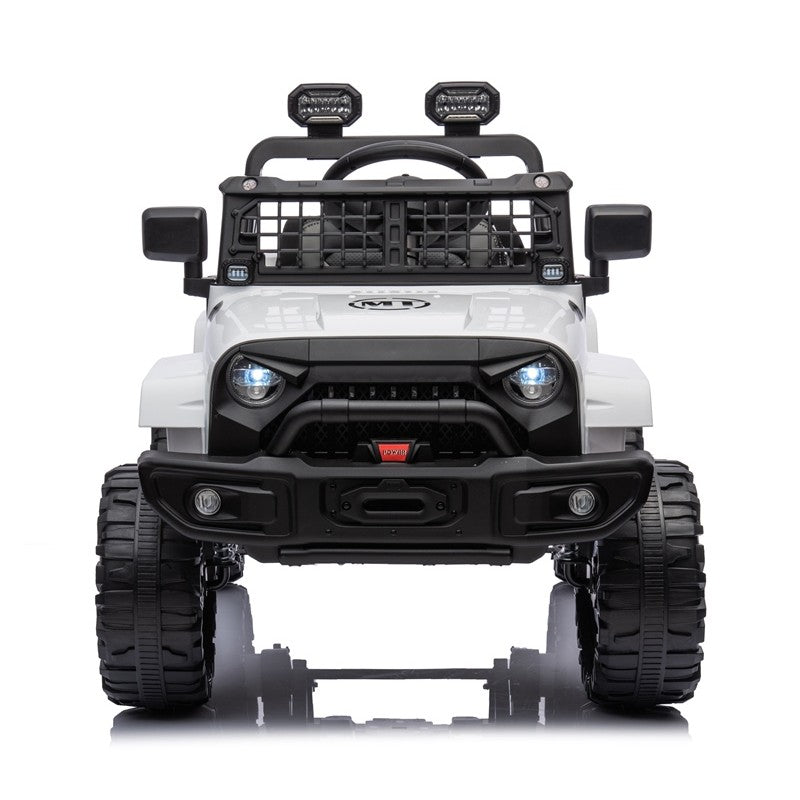 Macchina Elettrica per Bambini 12V Baby Fuoristrada Bianca