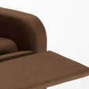 Poltrona Relax Reclinabile Manuale 62x71x100 cm in Tessuto Marrone