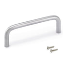 Maniglie per Mobile 8 mm Interasse 128 mm Acciaio Cromo Opaco 20 Pezzi Emuca