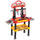 Etabli jouet pour enfant rouge et noir 71x28x83 cm