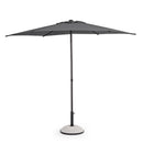 Ombrellone da Giardino Ø270x220 cm in Acciaio Samba Grigio