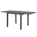 Tavolo Allungabile Hawaii 90/180x90x75 h cm in Alluminio Taupe