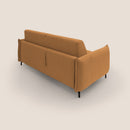 Divano Letto 2 Posti 175x95x96 cm in Tessuto Arancione