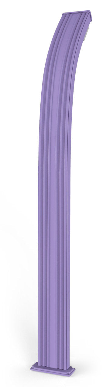 Doccia da Esterno Giardino Miscelatore e Lavapiedi Arkema Spring Fascia Inox Viola