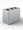 Pattumiera a 3 Scomparti Totale 135 L 84x44x63 cm con Contenitori Interni in Acciaio Verniciato Grigio