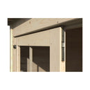 Casetta Box da Giardino per Attrezzi 4,76x2,56m Senza Pavimento con Tettoia in Legno Abete 19mm Paradis NG