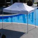Gazebo Pieghevole con Struttura in Ferro e Tessuto in Pvc Idrorepellente 300G/Mq 3X2 Metri Bianco