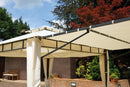 Gazebo da Giardino in Ferro 3X3m Vorghini Iron Ecrù