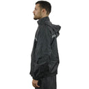 Set Antipioggia Casual Pantalone Giacca per Moto Scooter T.J. Marvin E39 Nero