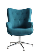 Poltrona 66x73x98/110 cm in Tessuto Silver/Blu