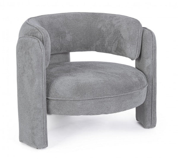 online Fauteuil de salon Aisha 94x88x73 cm en tissu gris