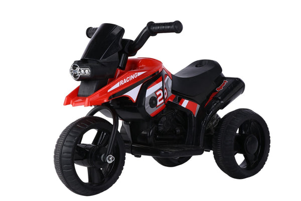 acquista Moto Elettrica per Bambini 6V 3 Ruote con Suoni e Luci Rosso