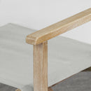 Set 2 Sedie Regista Pieghevoli 57x53xH87 cm in legno di acacia Brindisi Ecrù