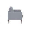 Divano 2 Posti Ramsey 137x73x82 h cm in Tessuto Grigio chiaro