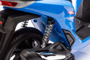 Scooter Elettrico per Bambini Licenza Ufficiale Honda SH125 12V con Ruote EVA e Sedile Pelle Blu