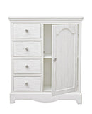 Credenza Blanc 1 Anta 4 Cassetti in Legno