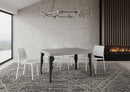 Tavolo Allungabile 120/380x90 cm Paxon Cashmere Gambe Antracite      