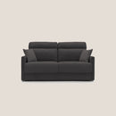Divano Letto 2 Posti 176x102x97 cm in Tessuto Nero