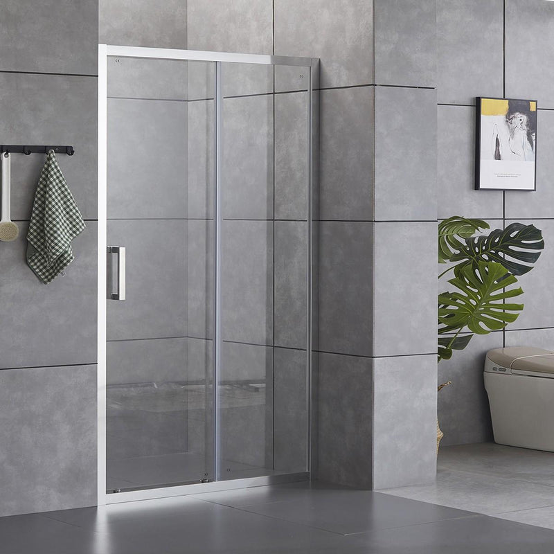 Porta Parete Doccia 1 Anta Scorrevole in Cristallo Trasparente 6mm H195 Bonussi Giuly Varie Misure