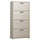 Armoire à chaussures avec 4 portes battantes 75,3x33x151,8 h cm en aggloméré bilaminé Orme