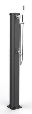 Doccia Solare da Esterno Giardino 20L Miscelatore Doccetta e Lavapiedi Arkema Jolly Go Antracite