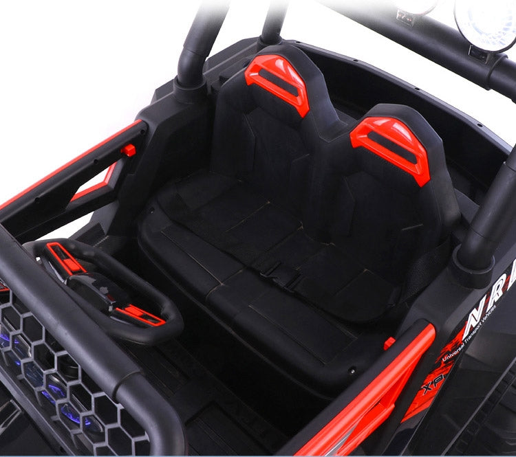 Macchina Elettrica per Bambini 12V Fuoristrada 4x4 Kidfun Cross Country Rossa