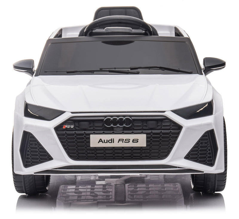 Macchina Elettrica per Bambini 12V con Licenza Audi RS6 Bianca