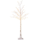 Albero Luminoso di Ciliegio Alto 150 cm con 120 Luci LED e 3 Livelli di Luminosità per Interni ed Esterni Bianco      
