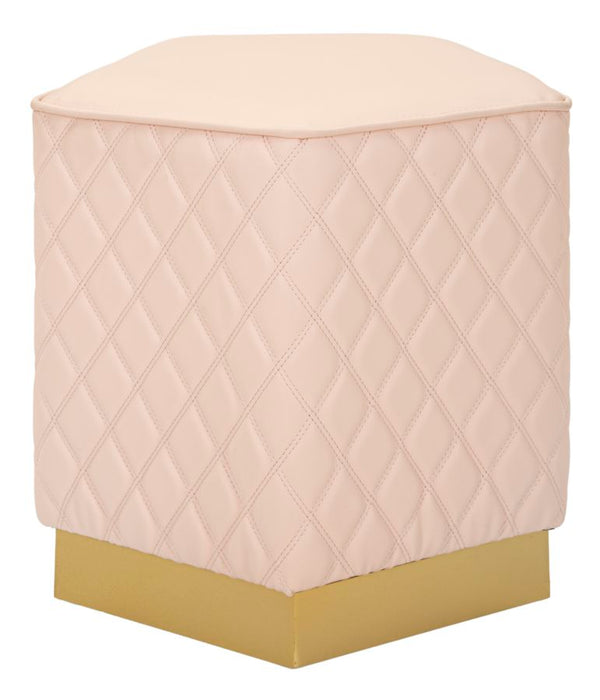 Puff Pentagonale Sharon 38x38x38 cm in Pino e MDF e Metallo e Plastica prezzo