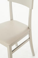 Set 2 Sedie 44x45xH82 cm in Similpelle Monaco Grigio Chiaro