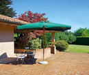 Ombrellone da Giardino 3x2 m Palo Ø48 mm in Legno Vorghini De Lux Verde