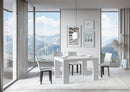 Tavolo Allungabile 140/244x90x77 cm Roxell Bianco Frassino  