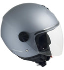 Casco Jet per Scooter Visiera Lunga CGM Florence 107A Grigio Opaco XS - (53-54 cm)