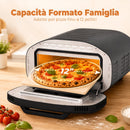 Forno per Pizza Elettrico da Interno 46x49,7x28 cm con 8 Programmi Preimpostati 430°C Timer e Pietra in Ceramica per Pizza da 30,5 cm 2200 W      