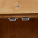 Armadio Porta Attrezzi da Giardino 2 Ripiani in Legno 74x43x88 cm 