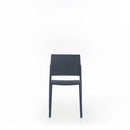Set 4 Sedie 55x52,5xH81 cm in Polipropilene Venus Grigio Scuro