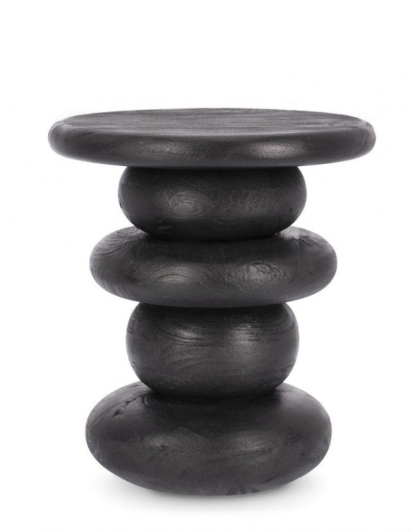 Tavolino Ø 40x45 cm Caffèblack in Legno Black prezzo