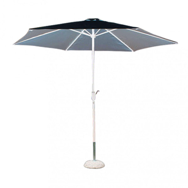 sconto Parasol de Jardin Poly Eco Ø3m en Acier avec Toile Grise
