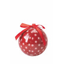 Set 14 Palle di Natale Ø7,5 cm in Polyfoam con Box Righe e Pois