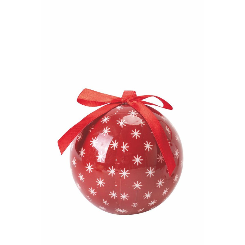 Set 14 Palle di Natale Ø7,5 cm in Polyfoam con Box Righe e Pois