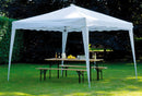 Gazebo Pieghevole da Giardino in Ferro 3X3m Vorghini Limber Bianco