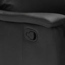 Poltrona Relax Reclinabile Manuale 80x94x102 cm in Similpelle Nero